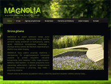 Tablet Screenshot of magnolia-ogrody.pl